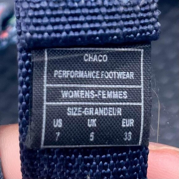 Chaco Z Cloud 2 Trace Eclipse Bleu Sport Sandals womens size 7 - Picture 7 of 9